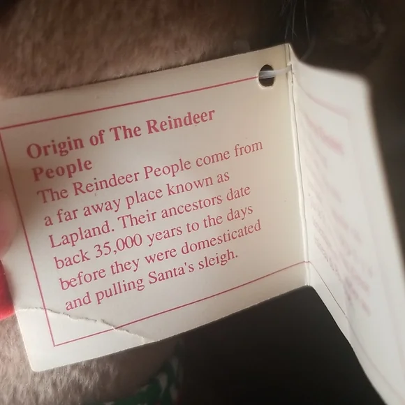 Vintage The Reindeer People Plush Set-Vixen&Victoria-Shelf/Mantle Sitters-9in. - Picture 6 of 7